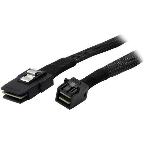 StarTech.com SAS87431M serijski priključeni SCSI (SAS) kabel 1 m Crno