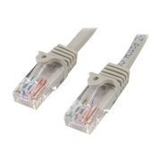 StarTech.com 45PAT50CMGR kabel za umrežavanje Sivo 0,5 m Cat5e U/UTP (UTP)