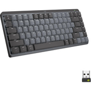 Logitech MX Mini Mechanical tipkovnica RF bežični + Bluetooth QWERTY US Međunarodna Grafit, Sivo