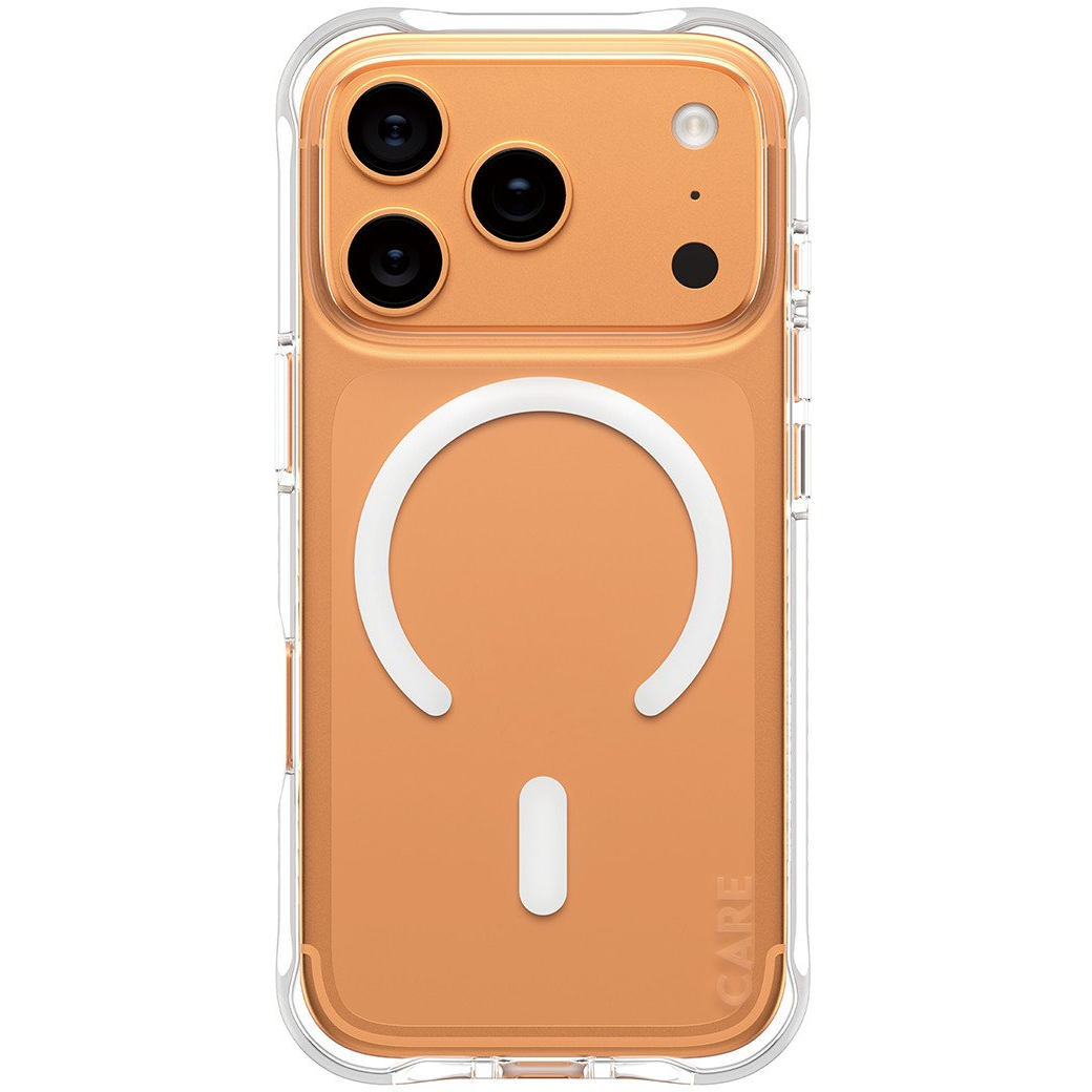 PanzerGlass CARE by ® Fashionable Case Samba Transparent w. White MagSafe iPhone 17 Pro maska za mobitel Poklopac Prozirno
