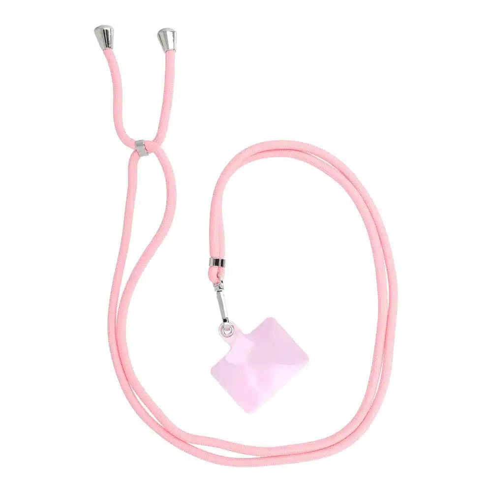 SWING obesek za telefon nastavljive dolžine / dolžina kabla 165 cm (maks. 82,5 cm v zanki) / ramena ali vrat – svetlo roza