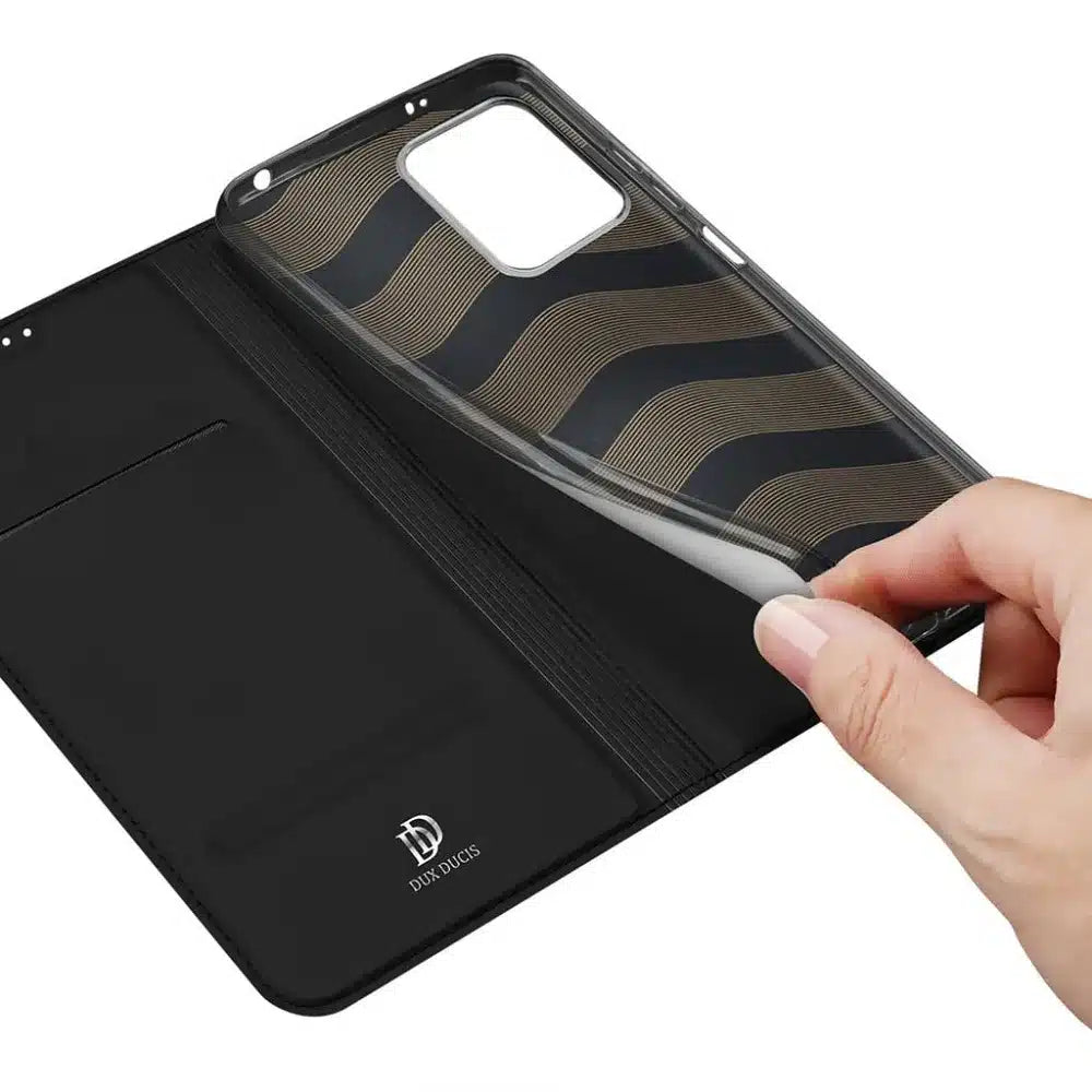 DUX DUCIS Skin Pro – preklopna torbica za Xiaomi Redmi Note 12 5G crna