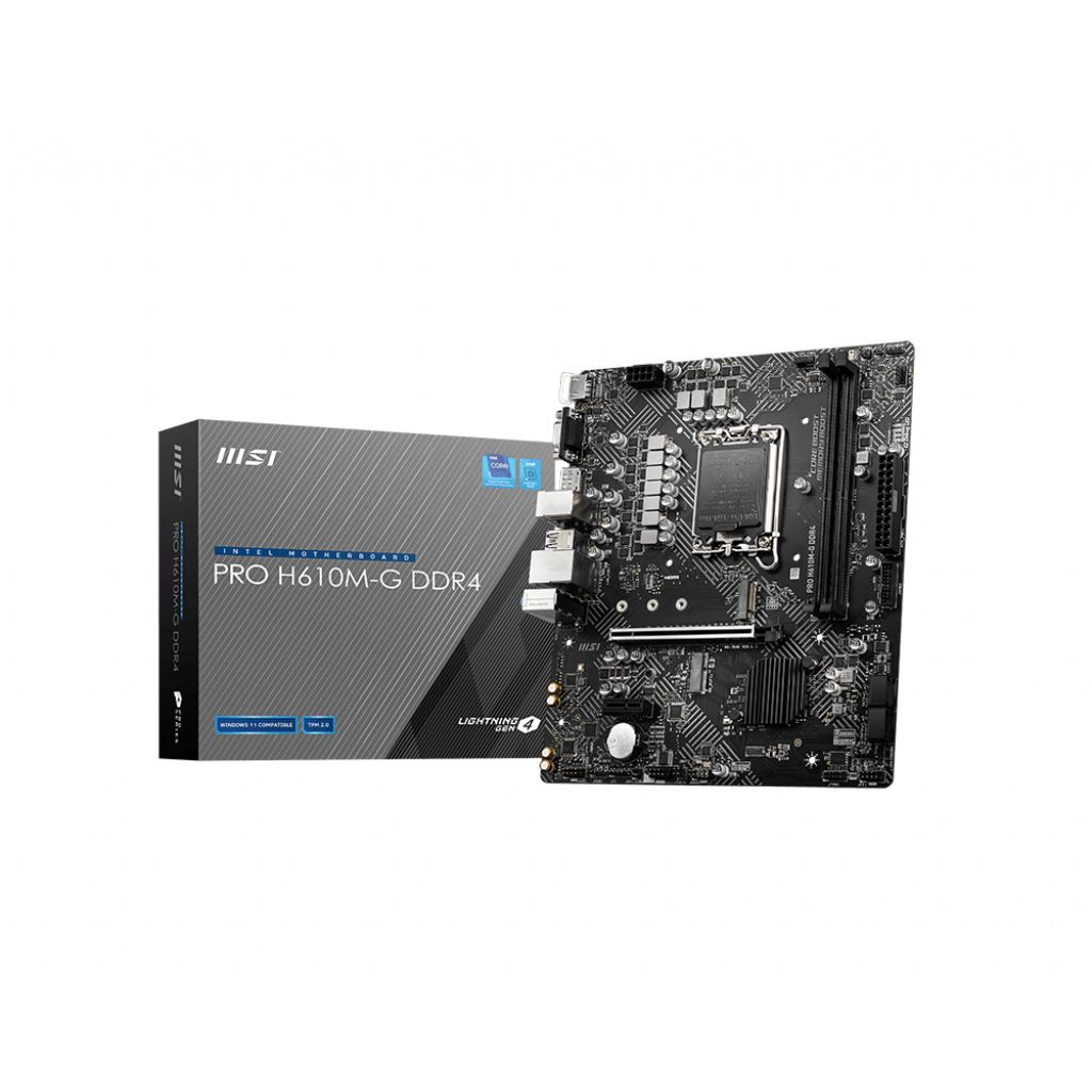 MSI PRO H610M-G DDR4 matična ploča Intel H610 LGA 1700 Mikro ATX
