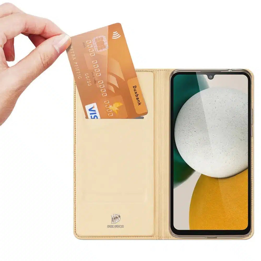DUX DUCIS Skin Pro – preklopna torbica za Samsung Galaxy A34 zlate barve