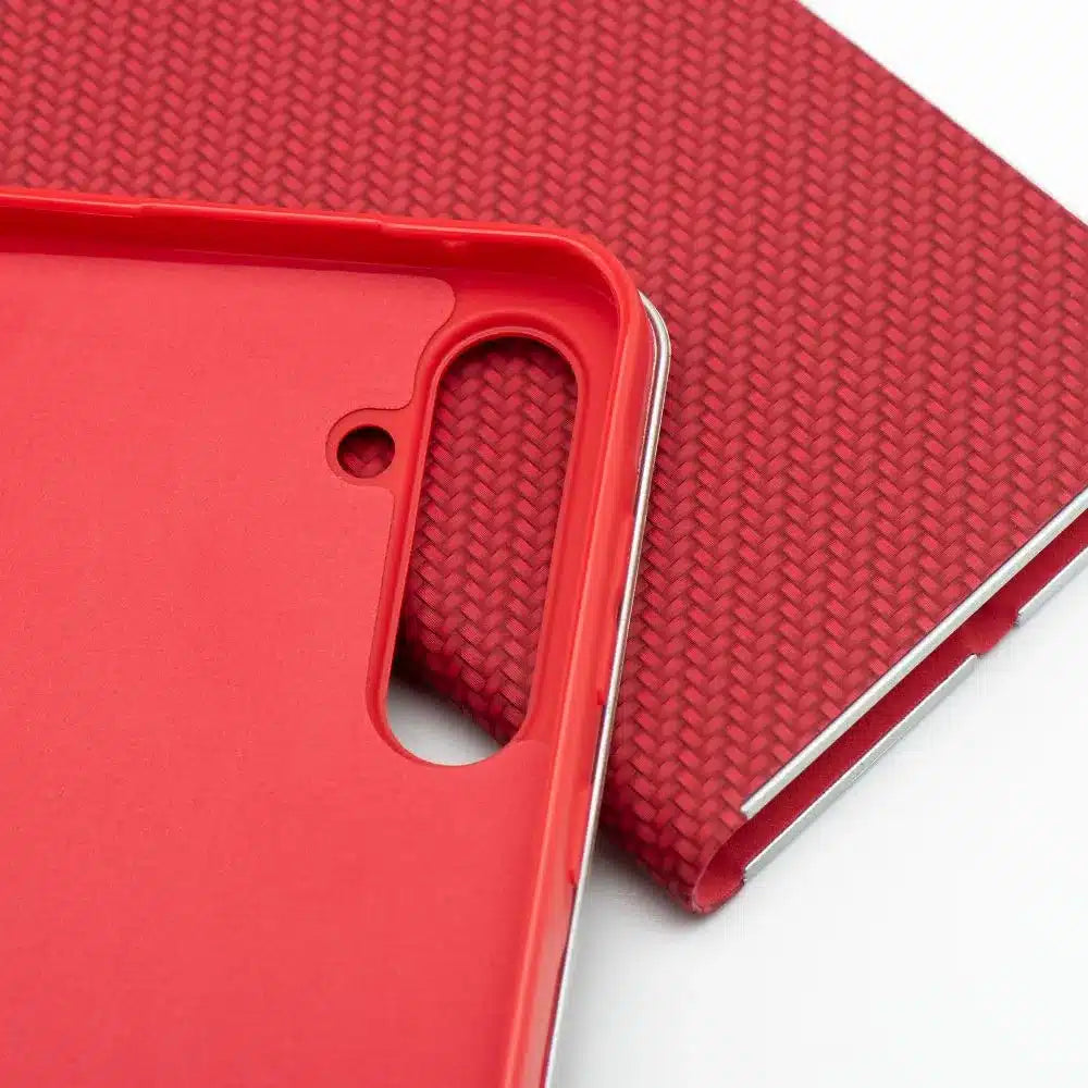 LUNA Book Carbon etui za SAMSUNG GALAXY A16 5G rdeč