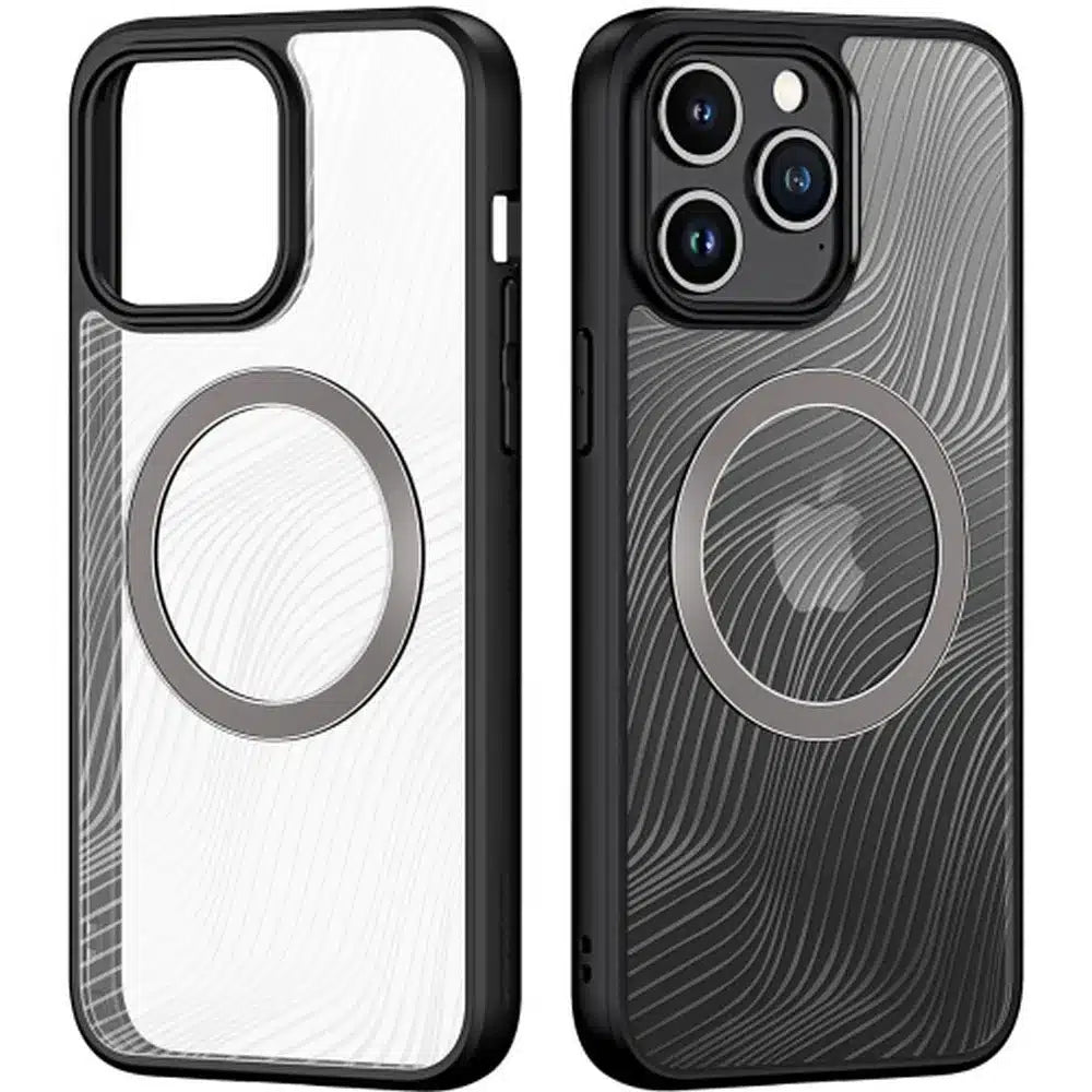 DUX DUCIS Aimo Mag – oklopna maska, združljiva z MagSafe za Apple iPhone 15 Pro Max črna