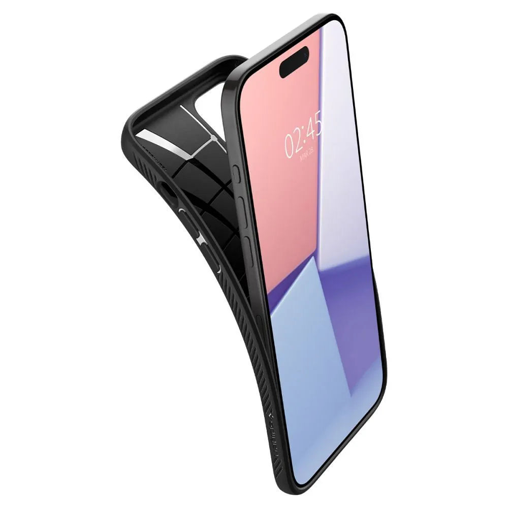 SPIGEN Liquid Air maska za IPHONE 15 PRO MAX mat crna