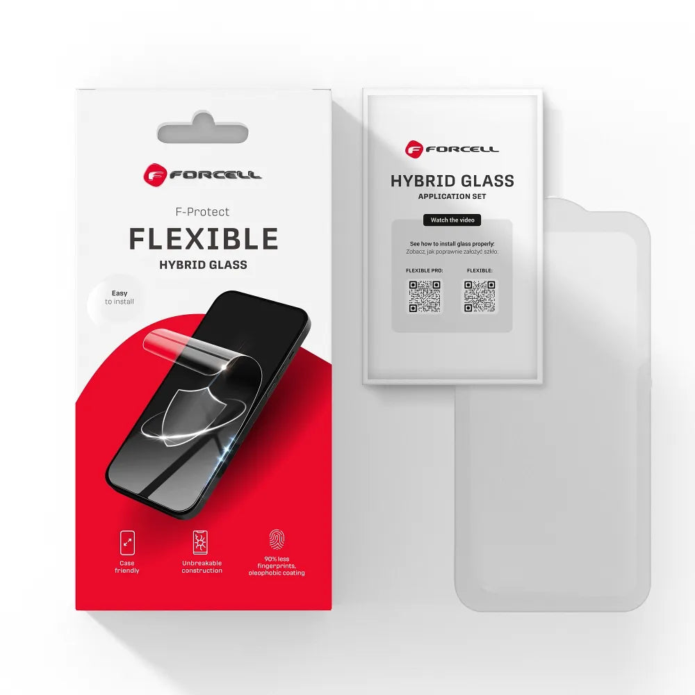 Forcell Flexible Nano Glass - hibridno steklo za Samsung Galaxy S25 Ultra - deluje bralnik prstnih odtisov