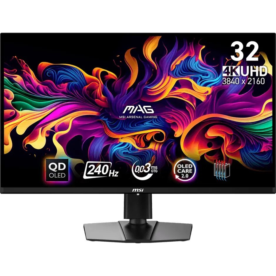 MSI MAG 321UPX QD-OLED računalni monitor 80 cm (31.5") 3840 x 2160 pikseli 4K Ultra HD Crno