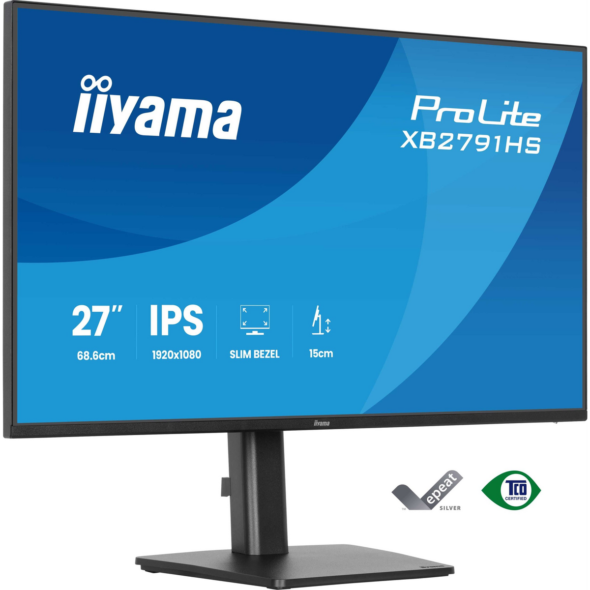 iiyama ProLite XB2791HS-B1 računalni monitor 68,6 cm (27") 1920 x 1080 pikseli Full HD LED Crno