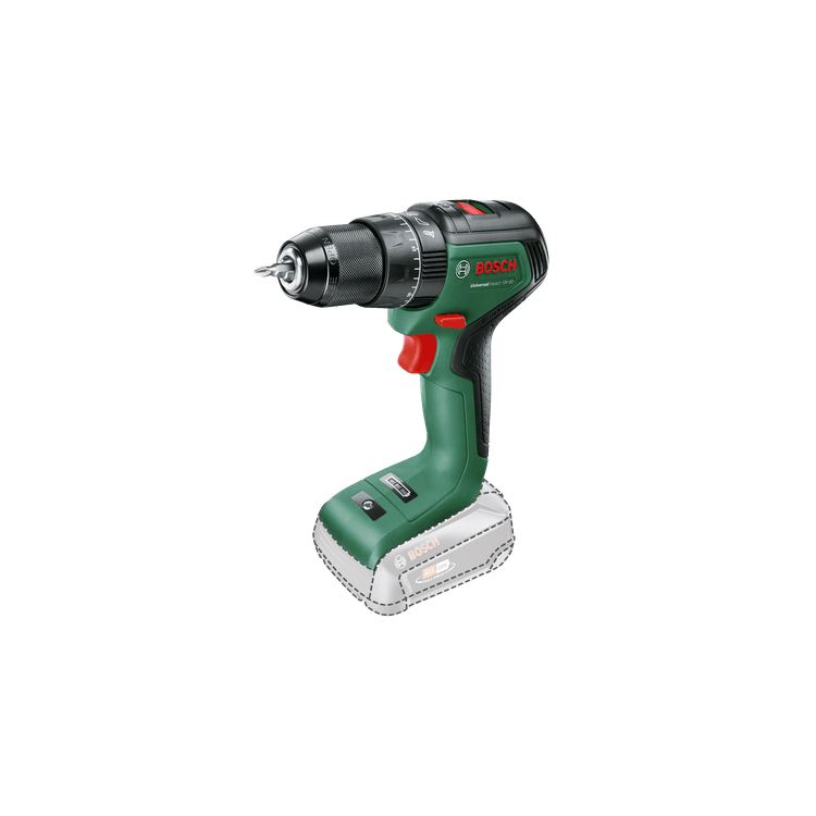 Bosch UniversalImpact 18V-60 1900 RPM Bez ključa 1,3 kg Crno, Zeleno
