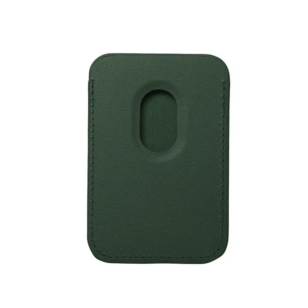 Usnjena magnetna denarnica Mag Wallet temno zelene barve