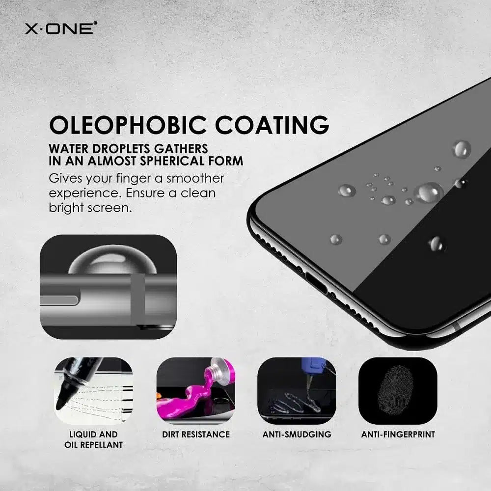 X-ONE Full Cover Extra Strong Tempered Glass Matte - za iPhone 15 Pro Max (popolno lepljenje) črna