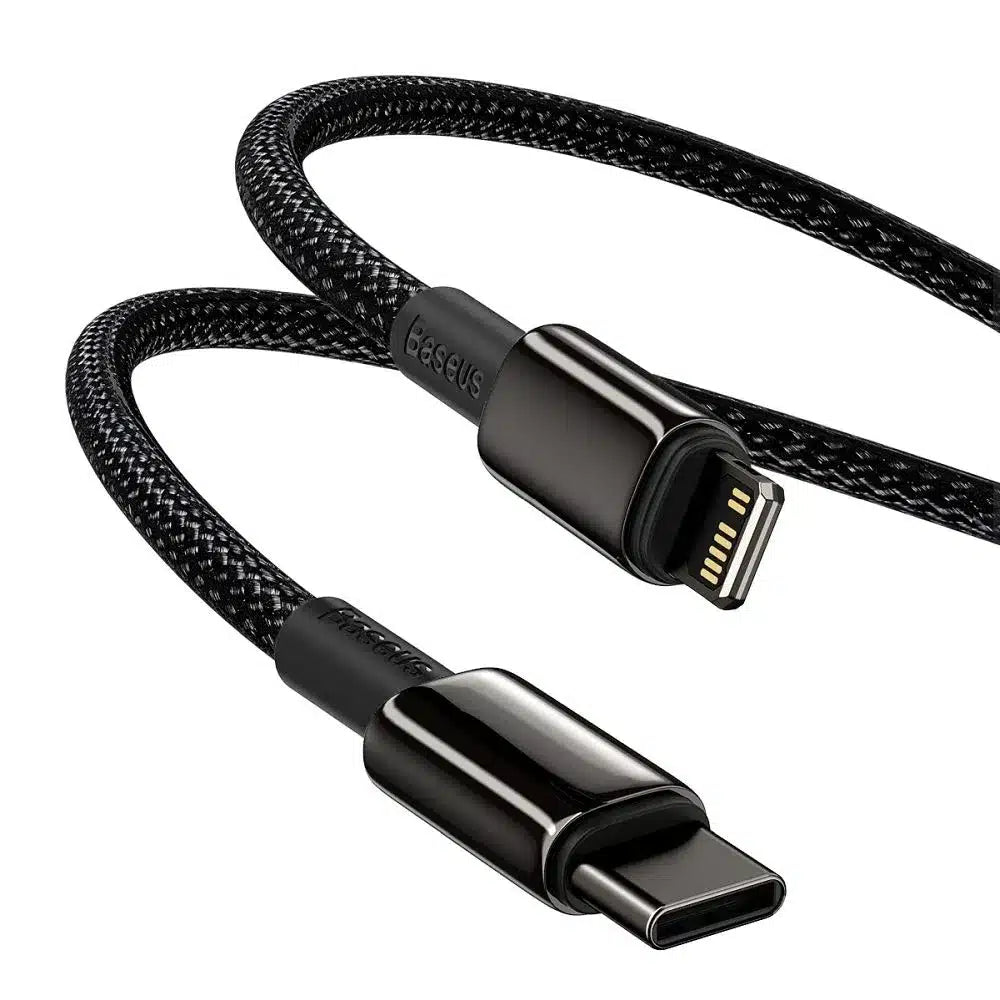 BASEUS kabel tipa C za Lightning PD 20W Tungsten Gold CATLWJ-01 1m črn