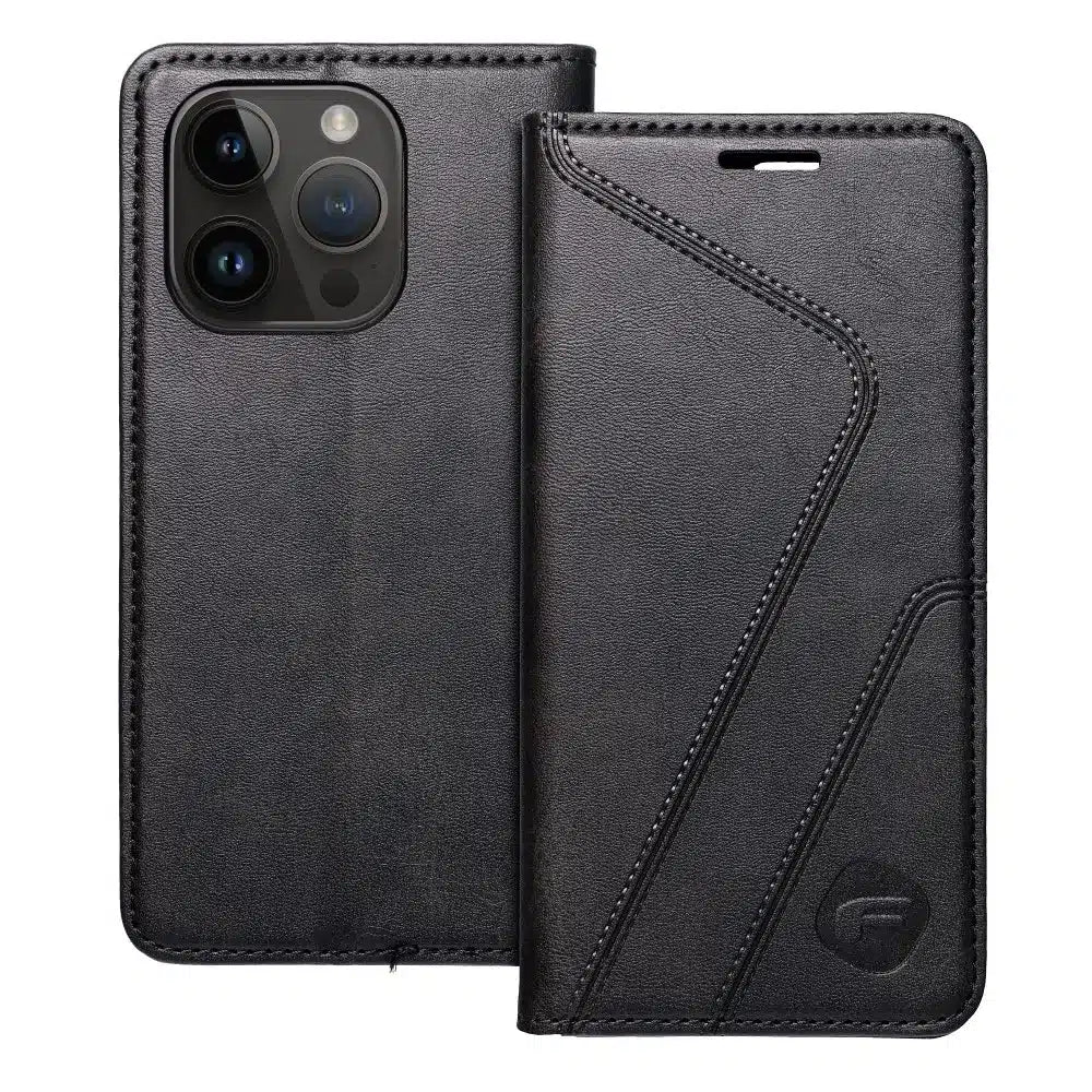 FORCELL F-PROTECT RFID Blocker preklopni ovitek za iPhone 14 Pro črn