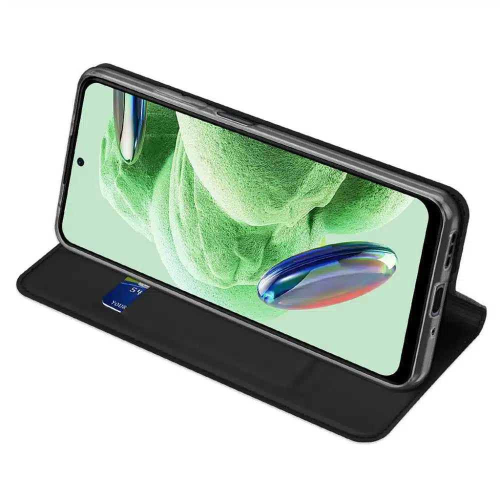 DUX DUCIS Skin Pro – preklopna torbica za Xiaomi Redmi Note 12 5G crna