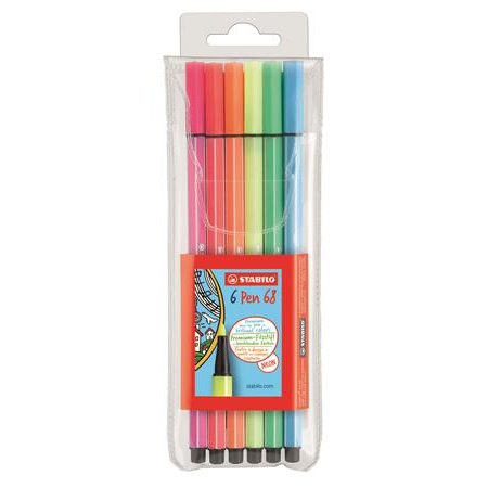 STABILO Pen 68 flomaster Višebojno 6 kom