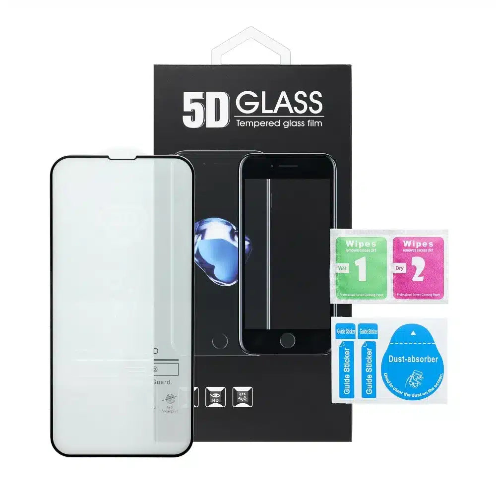5D Full Glue kaljeno steklo za Samsung Galaxy A71 s črnim okvirjem
