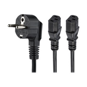 StarTech.com PXT101YEU2M strujni kabel Crno 2 m CEE7/7 2 x C13 spojnica