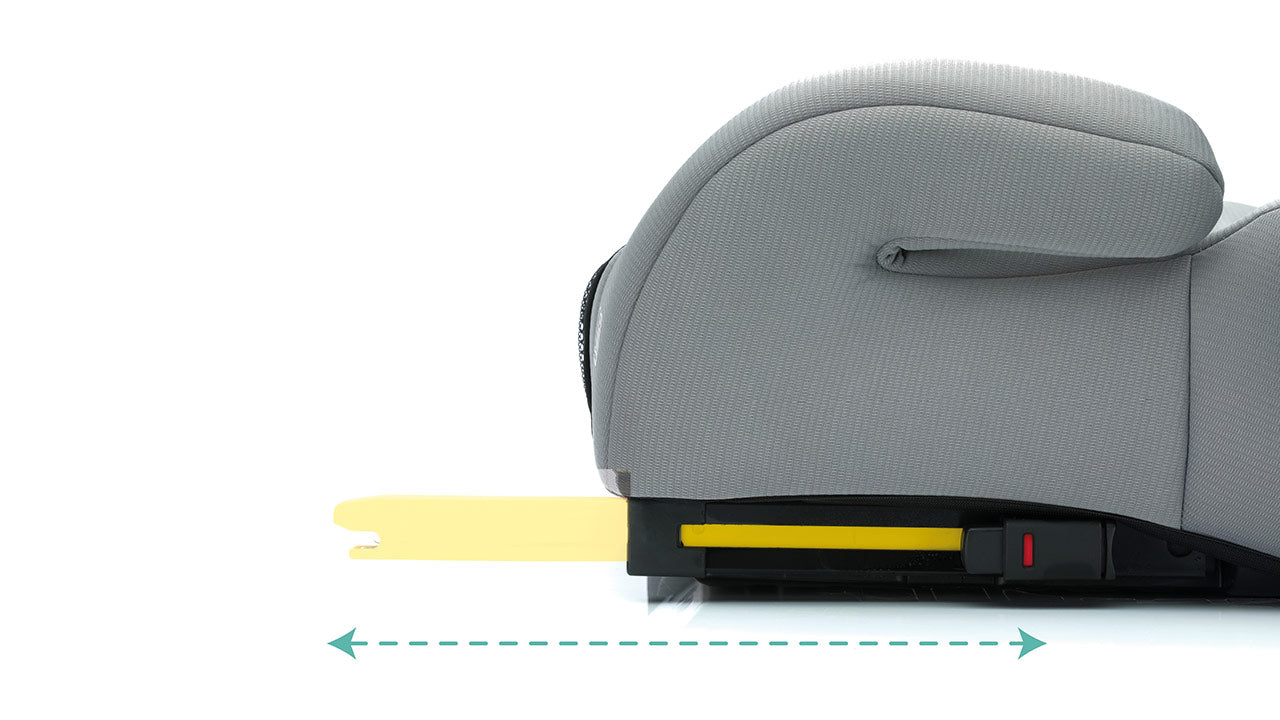Fillikid Booster/sjedalo za auto Flip deluxe (125-150 cm) s podesivim Isofix priključkom i držačem za čašu, siva