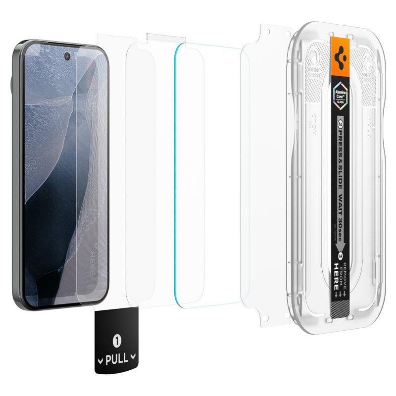 Spigen GlastR EZ FIT Pro za Google Pixel 11 Pro / Pixel 11 pakiranje od 2 komada AGL11480