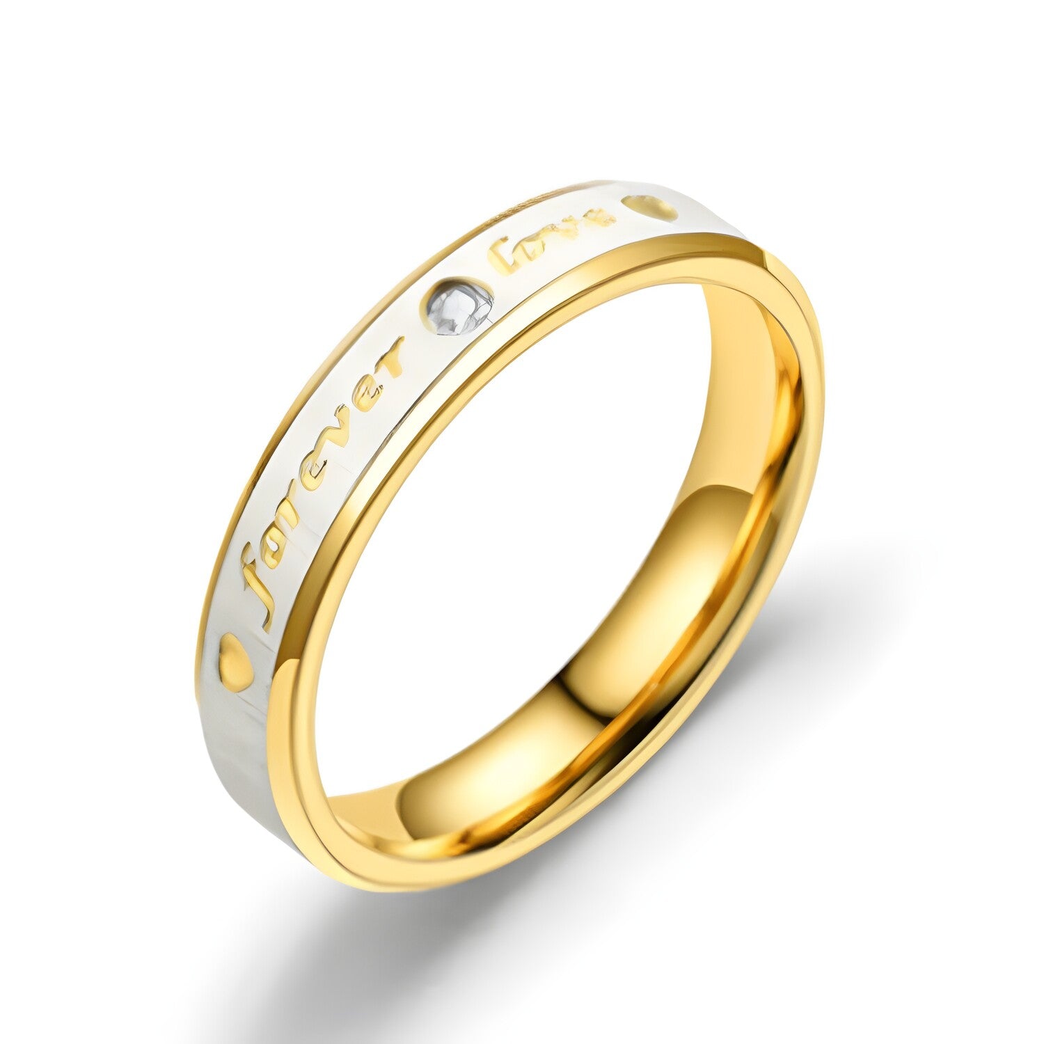 Ženski prsten Forever Love - Zlatna/49mm KP32407