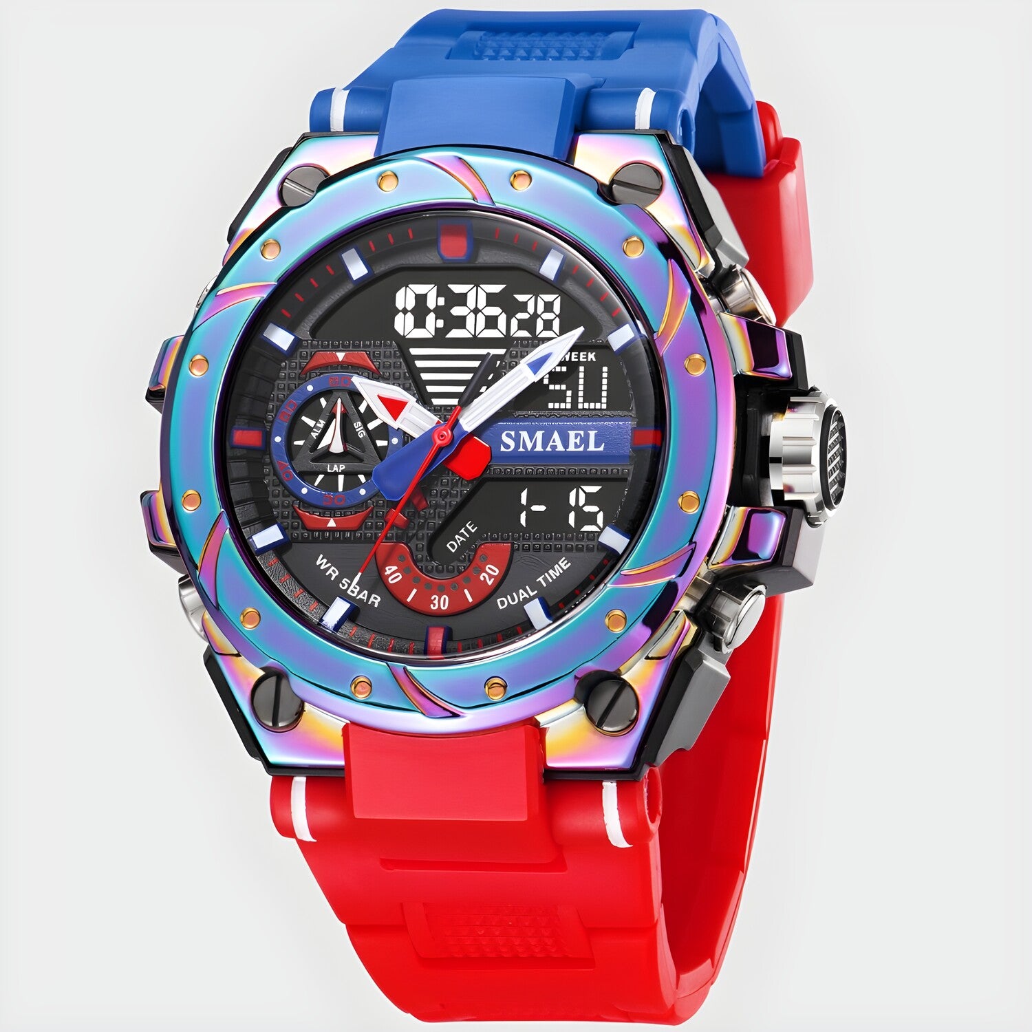 Sat SMAEL GR-14157 - Plava / Crvena KP14157