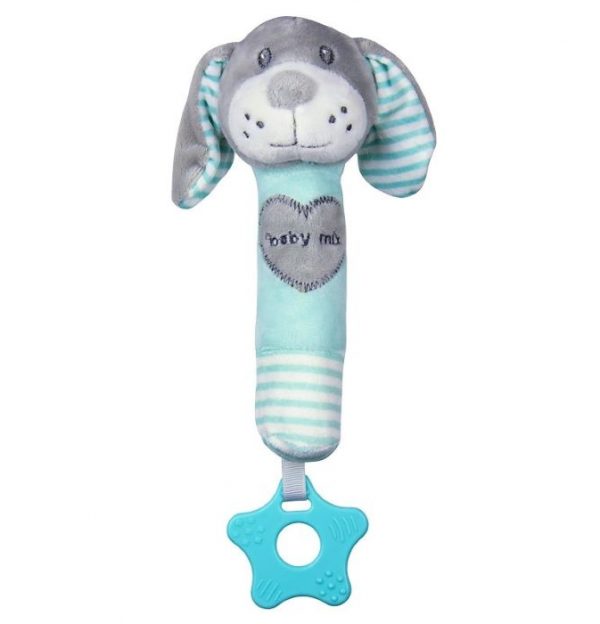 BabyMix pliš glazbena Sova – grey&mint