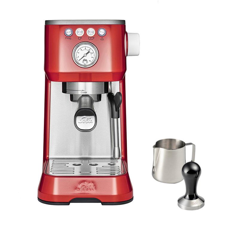 Aparat za espresso Solis Barista Perfetta Plus rdeče barve