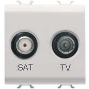 GW utičnica SAT-TV 2M bijela GW10383
