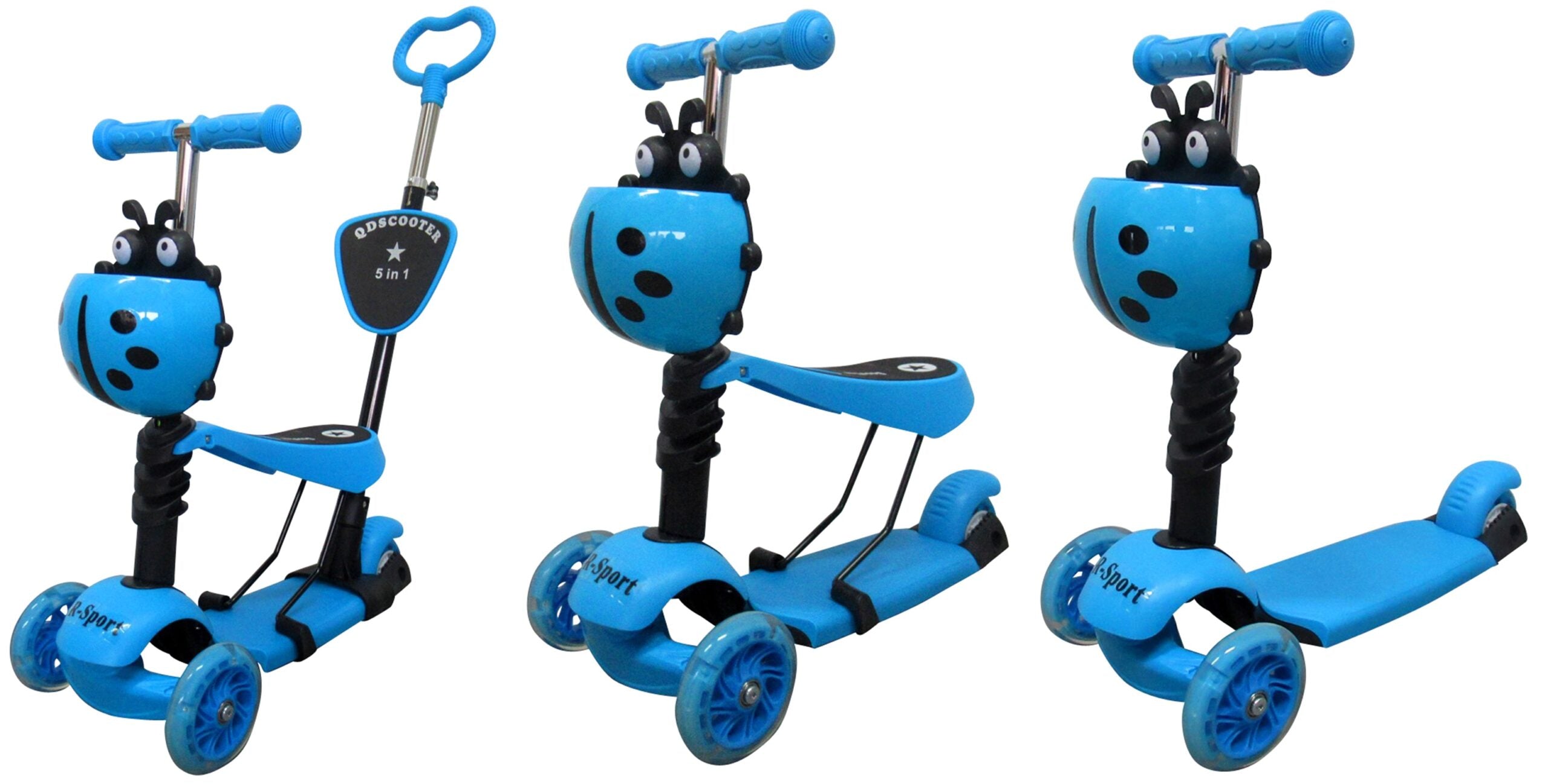 Sklopivi romobil za djecu H3 - plavi