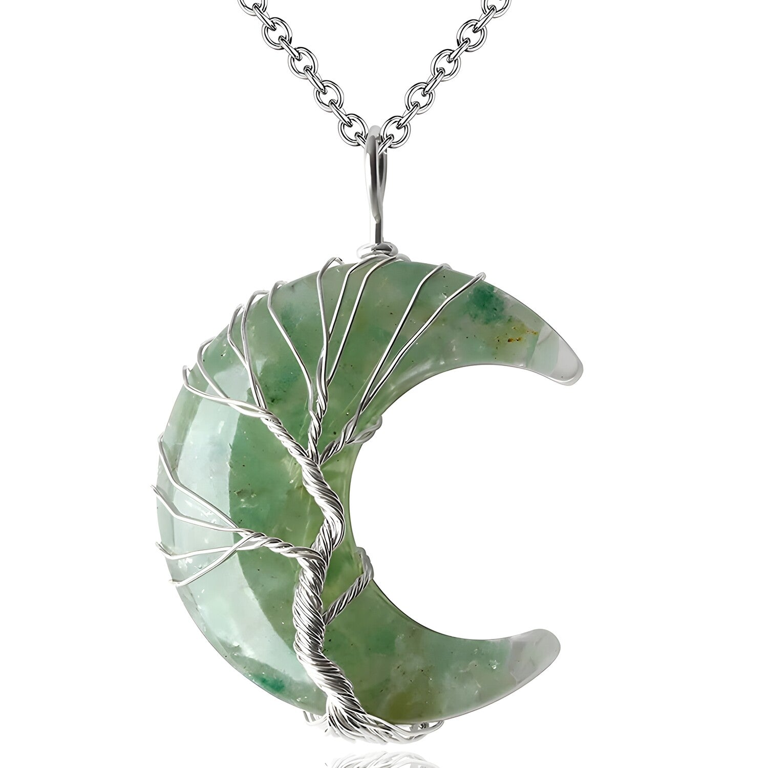 Ogrlica Halfmoon - Zelena KP32590