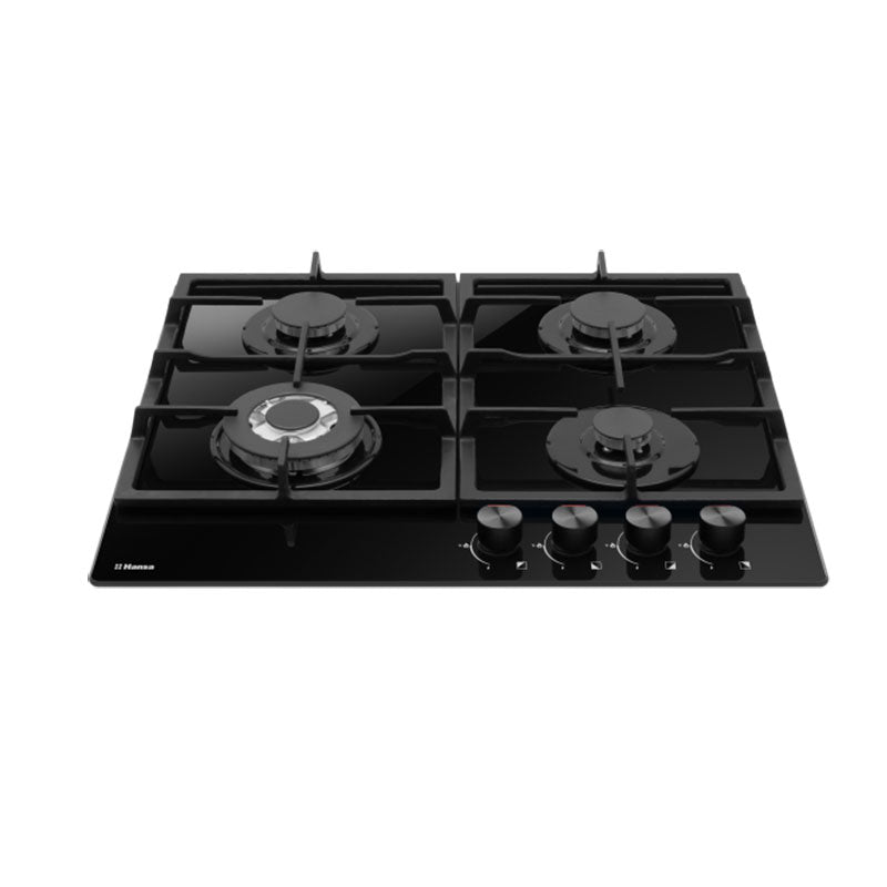 Hansa kuhalna plošča BHKS611502, steklokeramika, 4xplin, črna, wok
