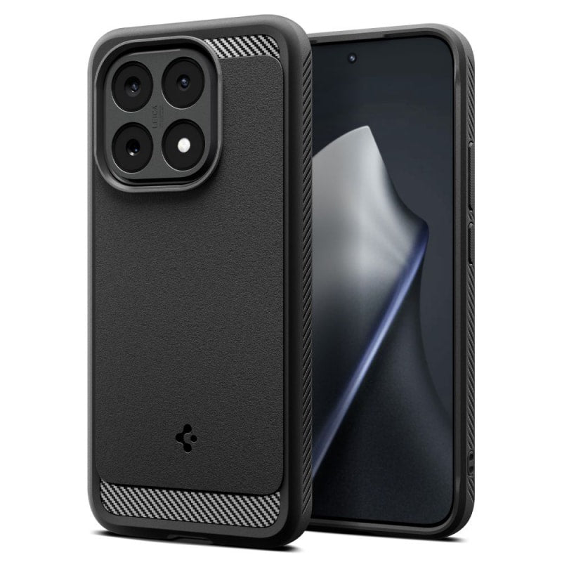 Spigen Rugged Armor maska za Xiaomi 15T mat crna ACS10459