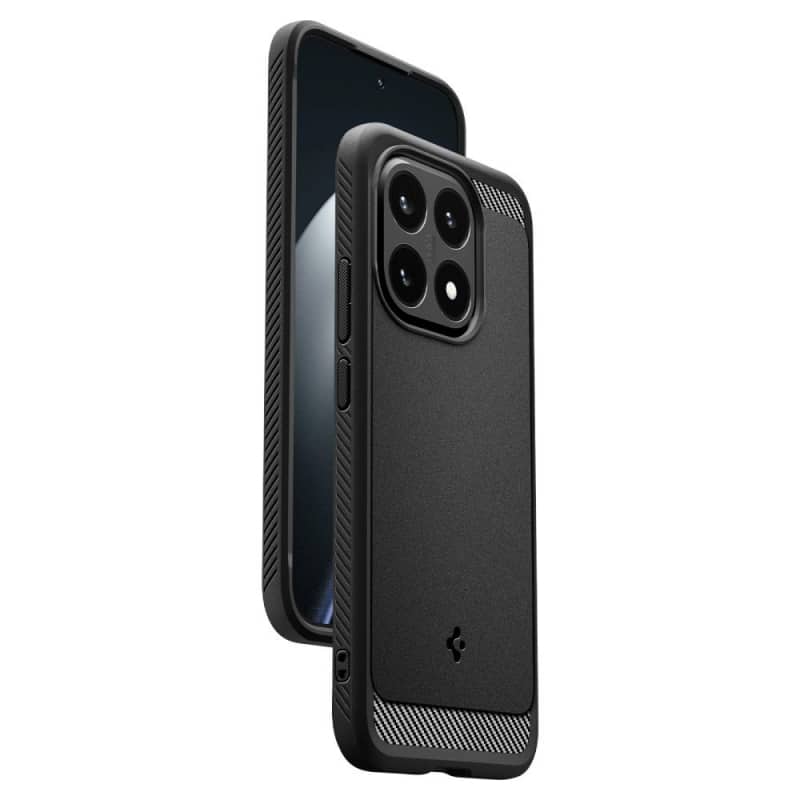 Spigen Rugged Armor maska za Xiaomi 15T mat crna ACS10459