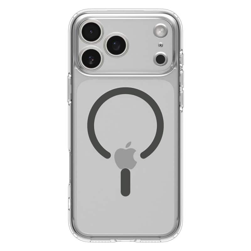 Spigen Ultra Hybrid s MagSafeom za Apple iPhone 17 Pro Clear Graphite ACS10347