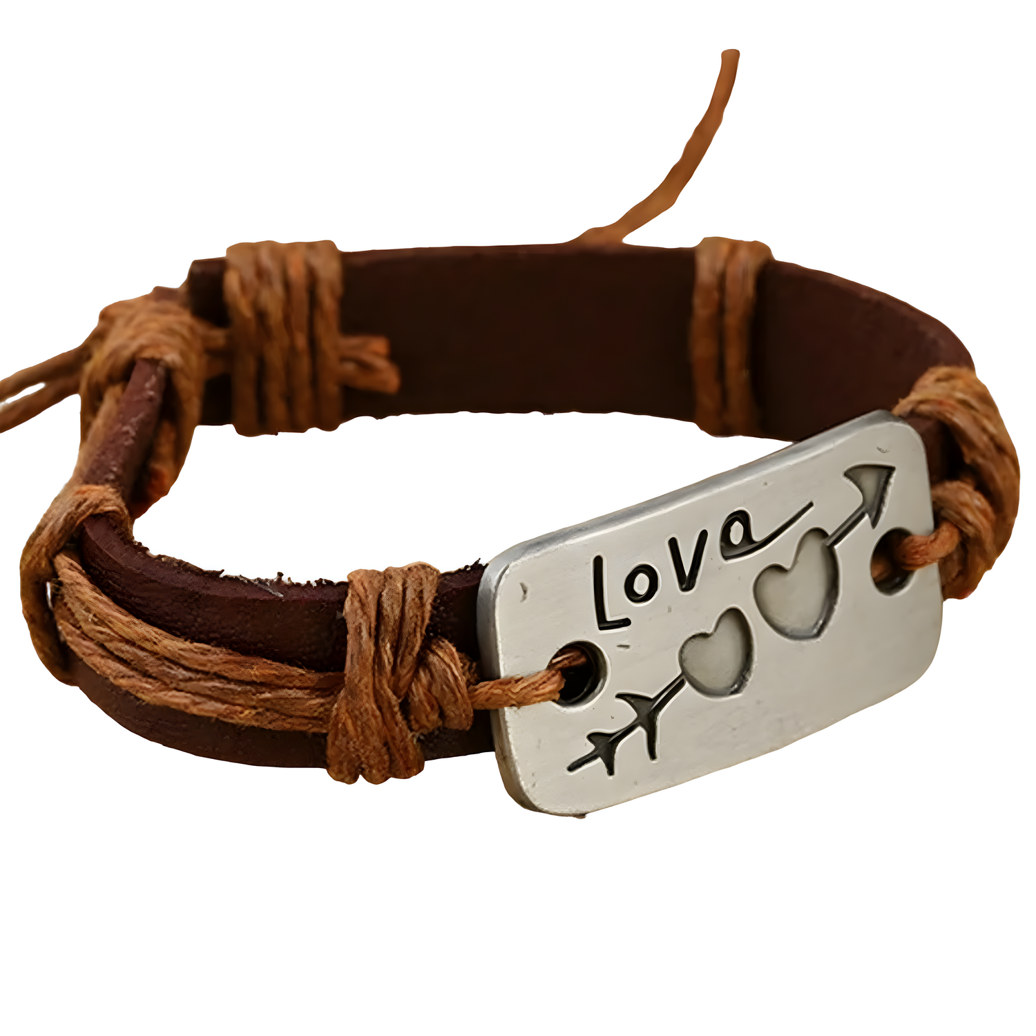 Narukvica Heart Arrow - Smeđa KP33138