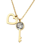 Ogrlica Heart Key - Zlatna KP21068