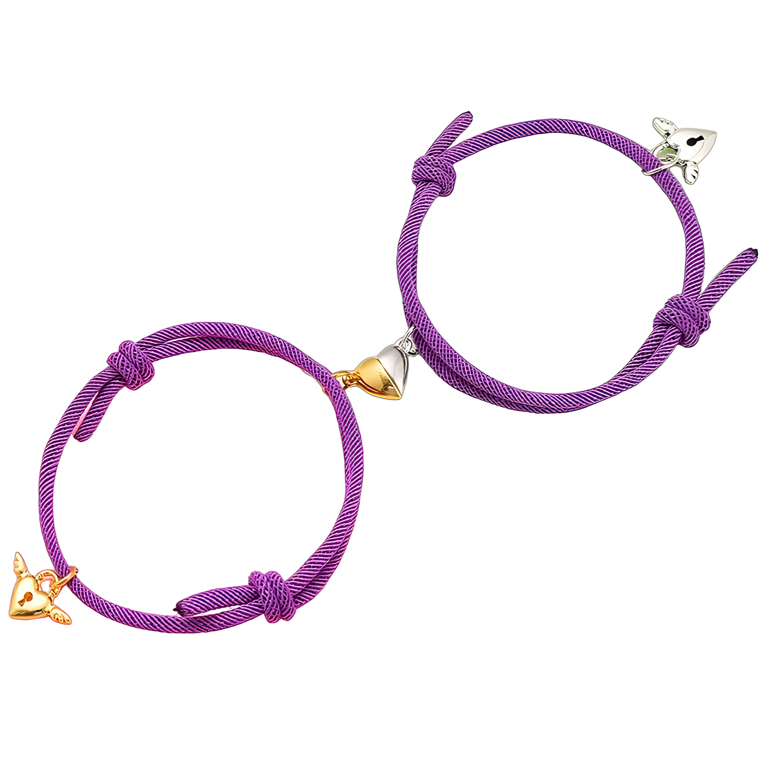Narukvice Heart Magnet - Ljubičasta KP28131