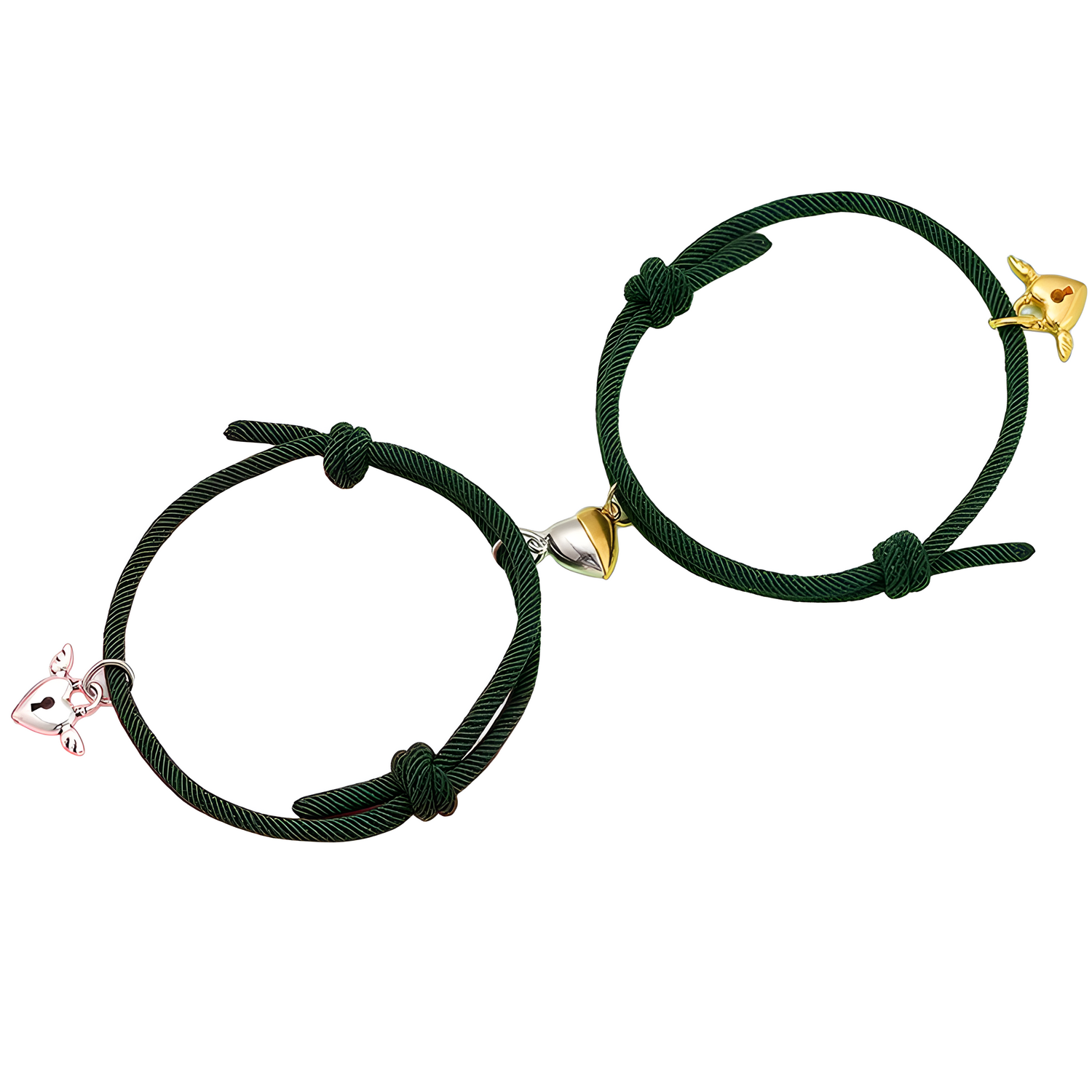 Narukvice Heart Magnet - Zelena KP28130