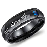 Prsten Her King - Crna / 69mm KP31834