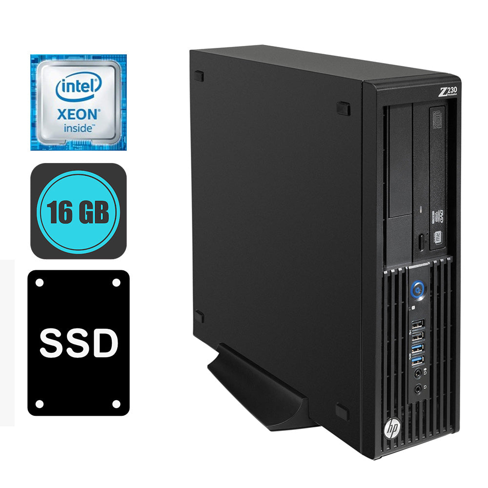 HP Z230 Workstation Intel Xeon, 16 GB DDR3, 256 GB SSD