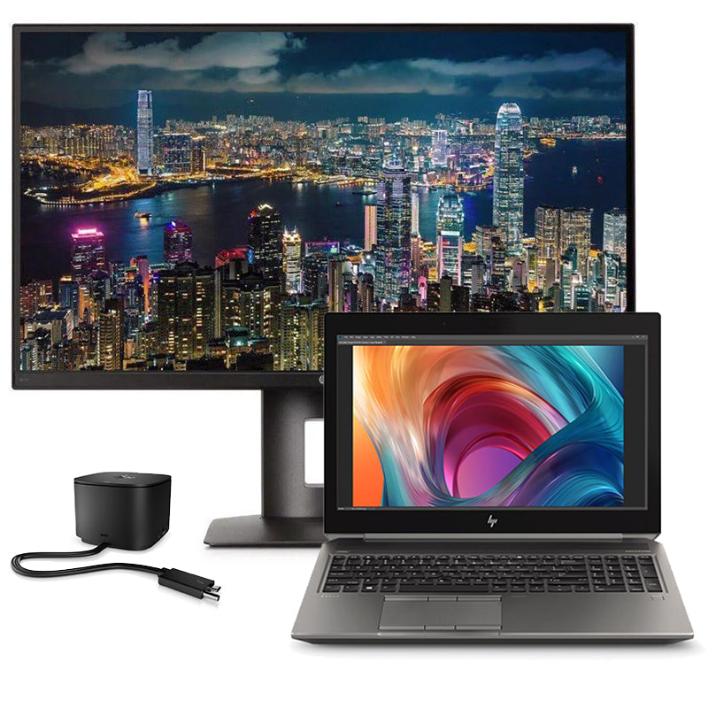 HP ZBook 15 G6 - Core i7, 32GB DDR4, 500GB SSD, T2000 + HP Z27n + Thunderbolt priklopna postaja