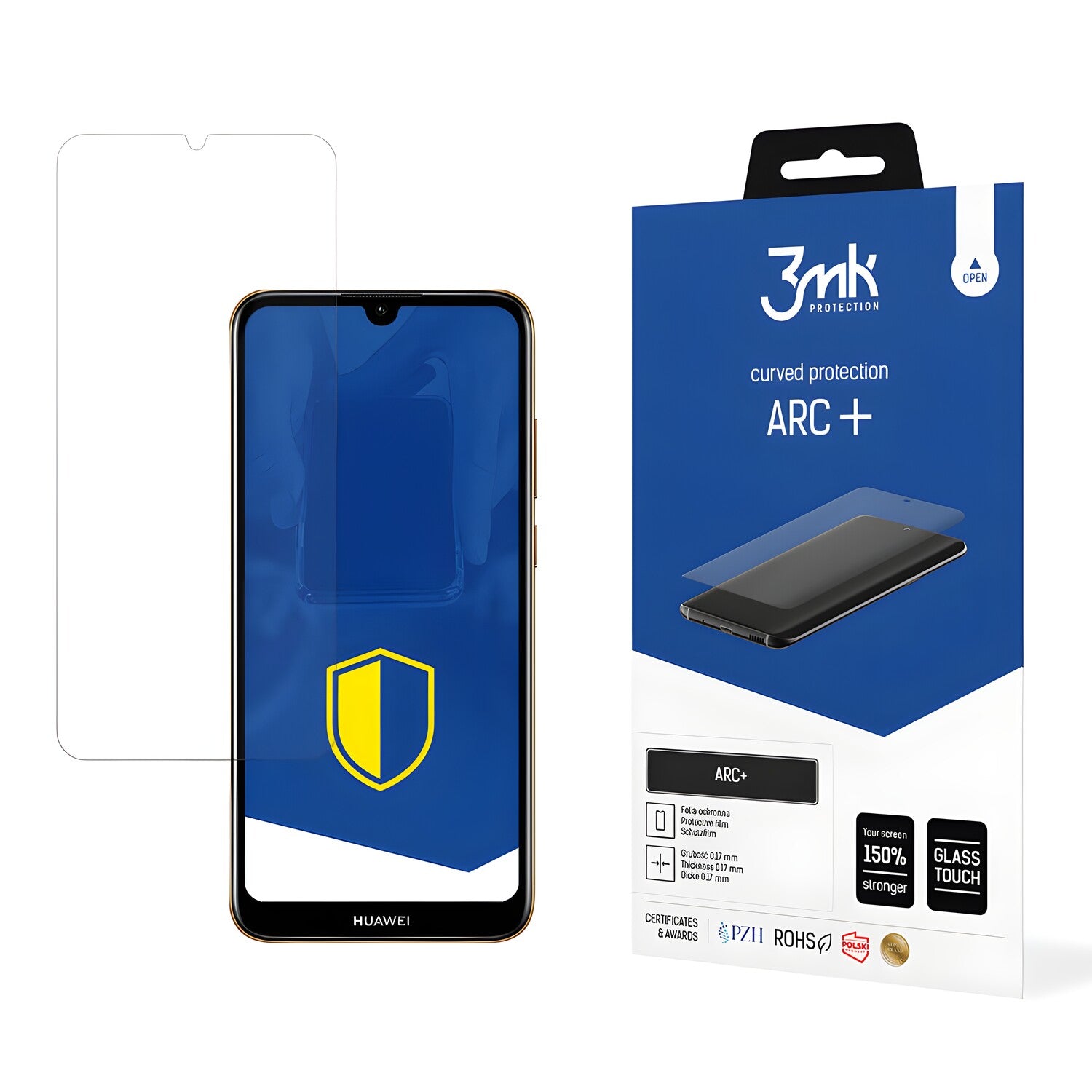 3mk Arc+ zaštitna folija za Huawei Y9 2019 - Prozirna KP22598