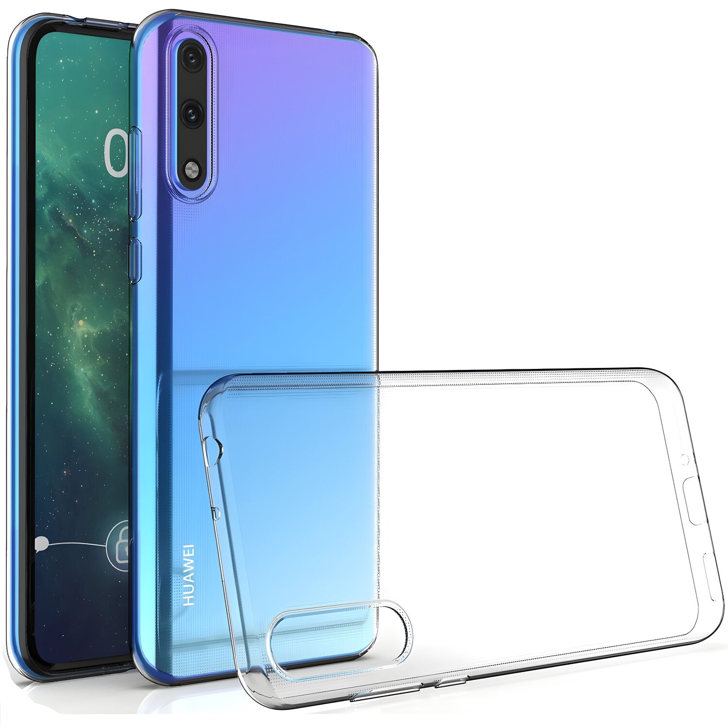 Przezračno zaštitno kućište za Huawei Y8p - Prozirna KP26173