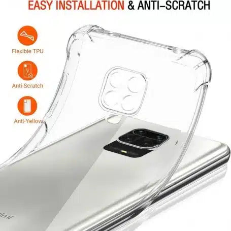 Techsuit Shockproof Clear Silicone prozoren ovitek, odporen na udarce, za Xiaomi Redmi Note 9S / Note 9 Pro / Note 9 Pro Max