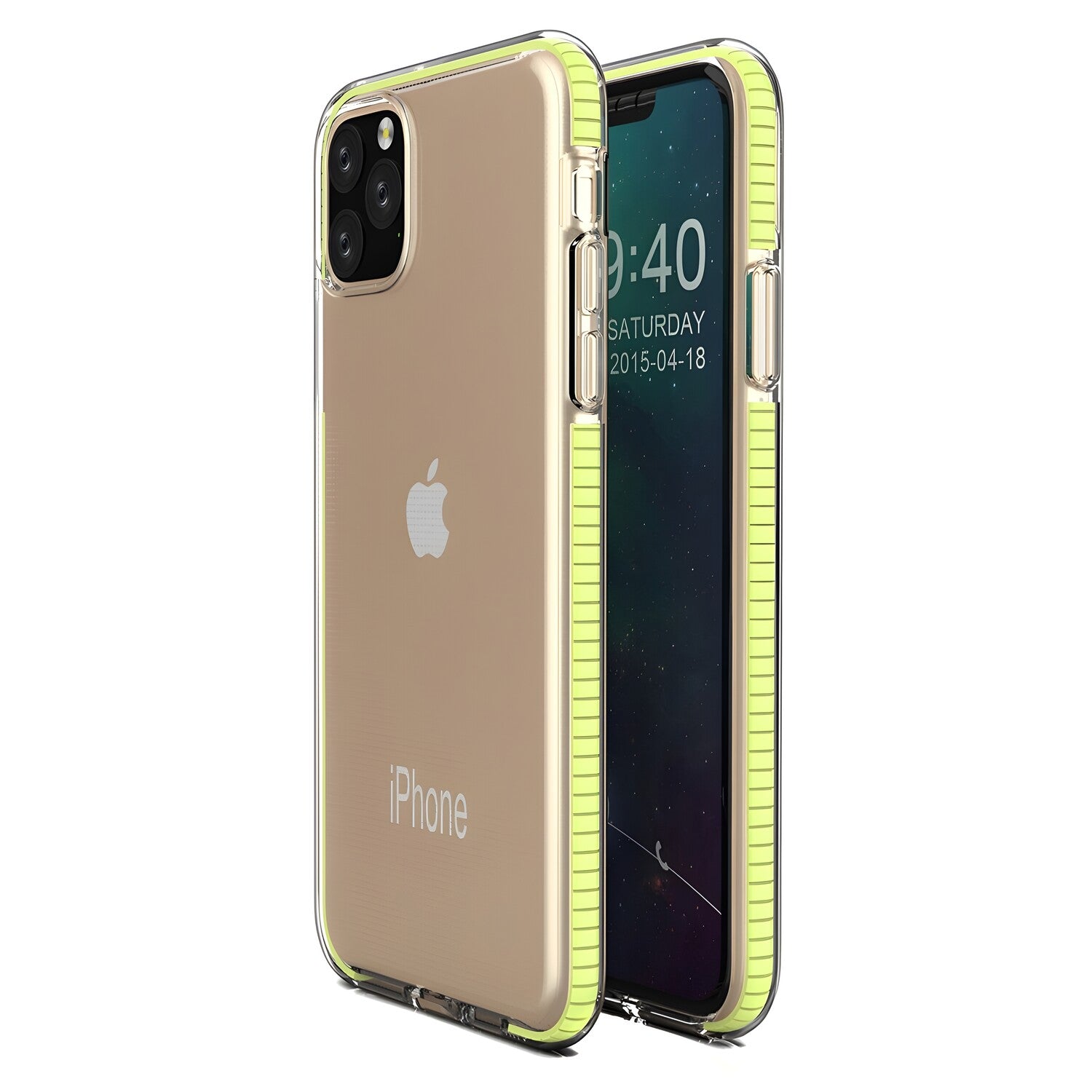 Futrola Spring clear TPU za Apple iPhone 11 Pro Max - Žuta KP8621