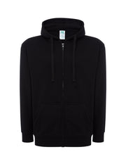 Majica s kapuljačom i zatvaračem, unisex, crna
