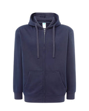 Majica s kapuljačom i zatvaračem, unisex, plava
