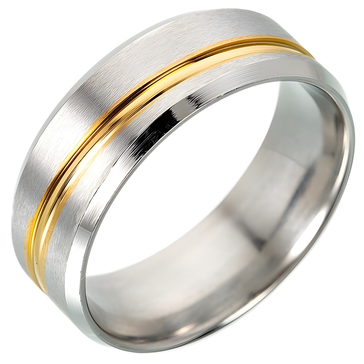 Prsten JO-17337 - Srebrna / Zlatna / 55mm KP17337